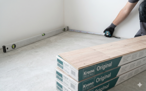 Đo nền thi công sàn gỗ