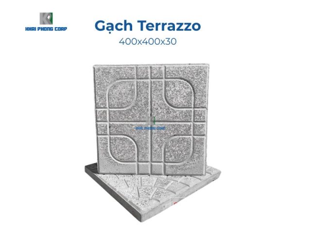 Gạch Terrazzo 400x400x30 gach Terrazzo cho cong trinh